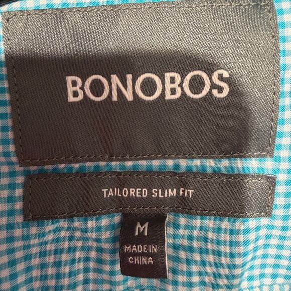 BONOBOS men's cotton tailored slim fit dress shirt size medium - Picture 2 of 6